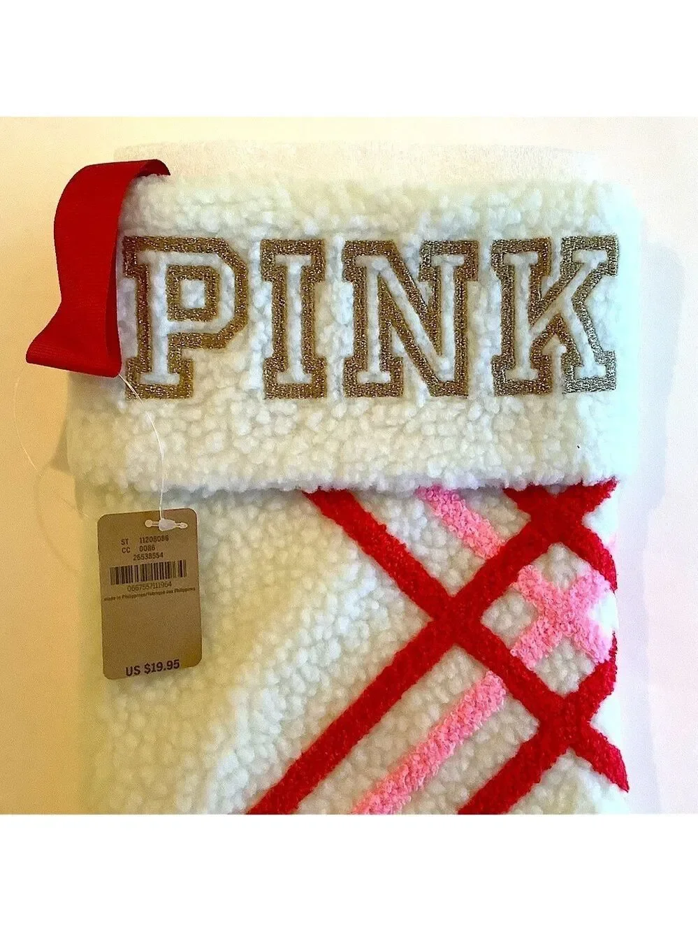 Victoria’s Secret PINK Christmas Holiday Stocking New